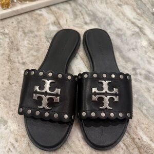 Tory Burch Black Slide Sandals